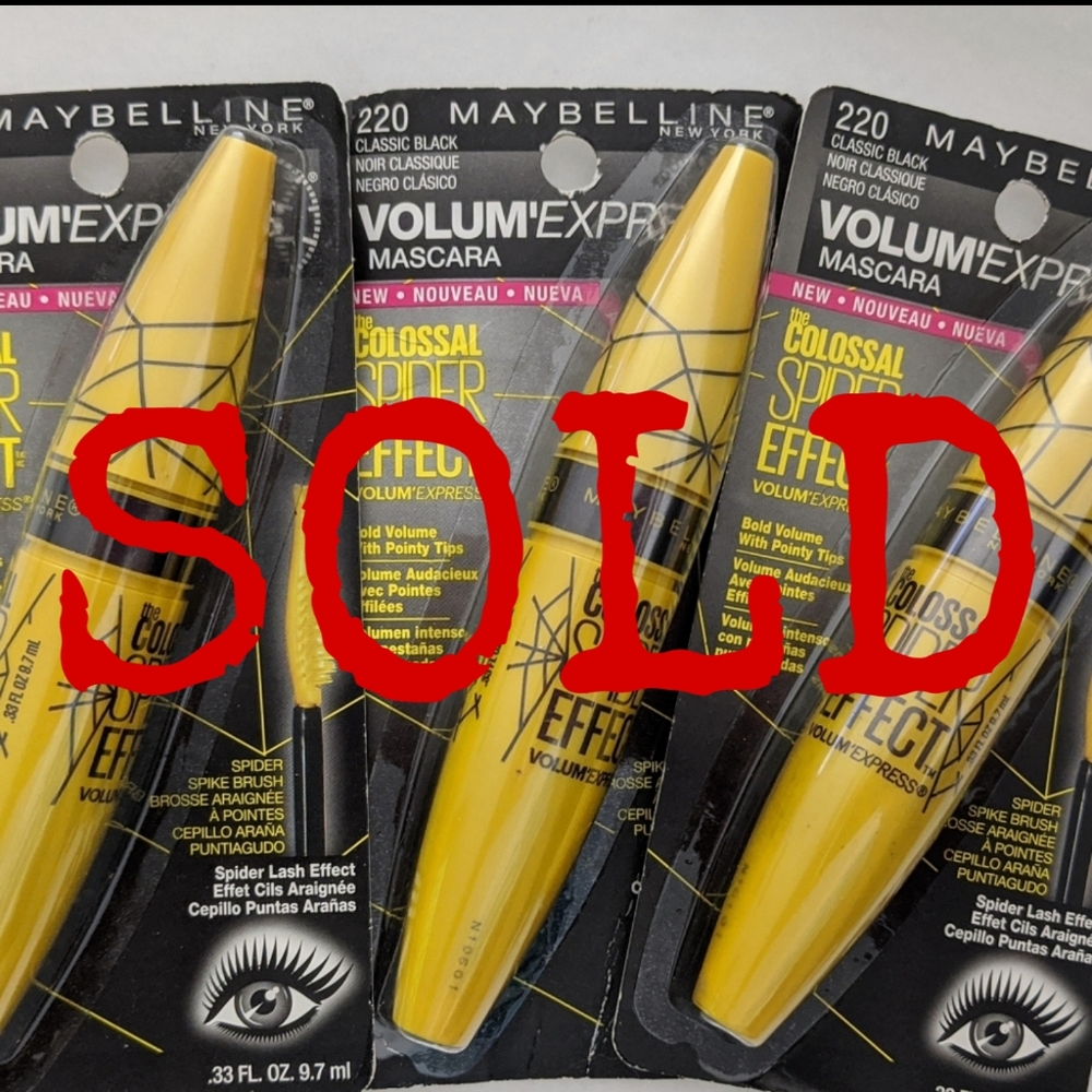 3x Maybelline "classic black"  volum'Expre…